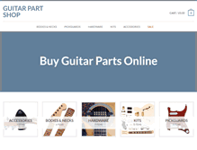 Tablet Screenshot of guitarpartshop.com